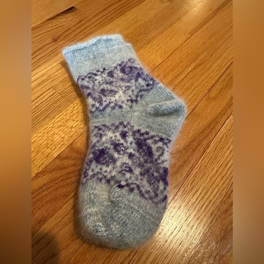 Organic wool cashmere socks new